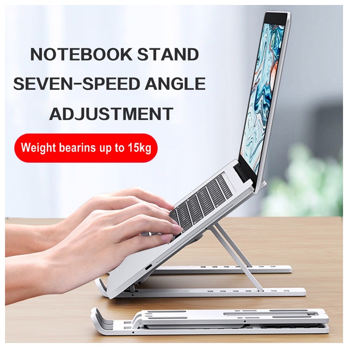 Buy Portable Adjustable Height Foldable ABS Plastic Laptop Holder